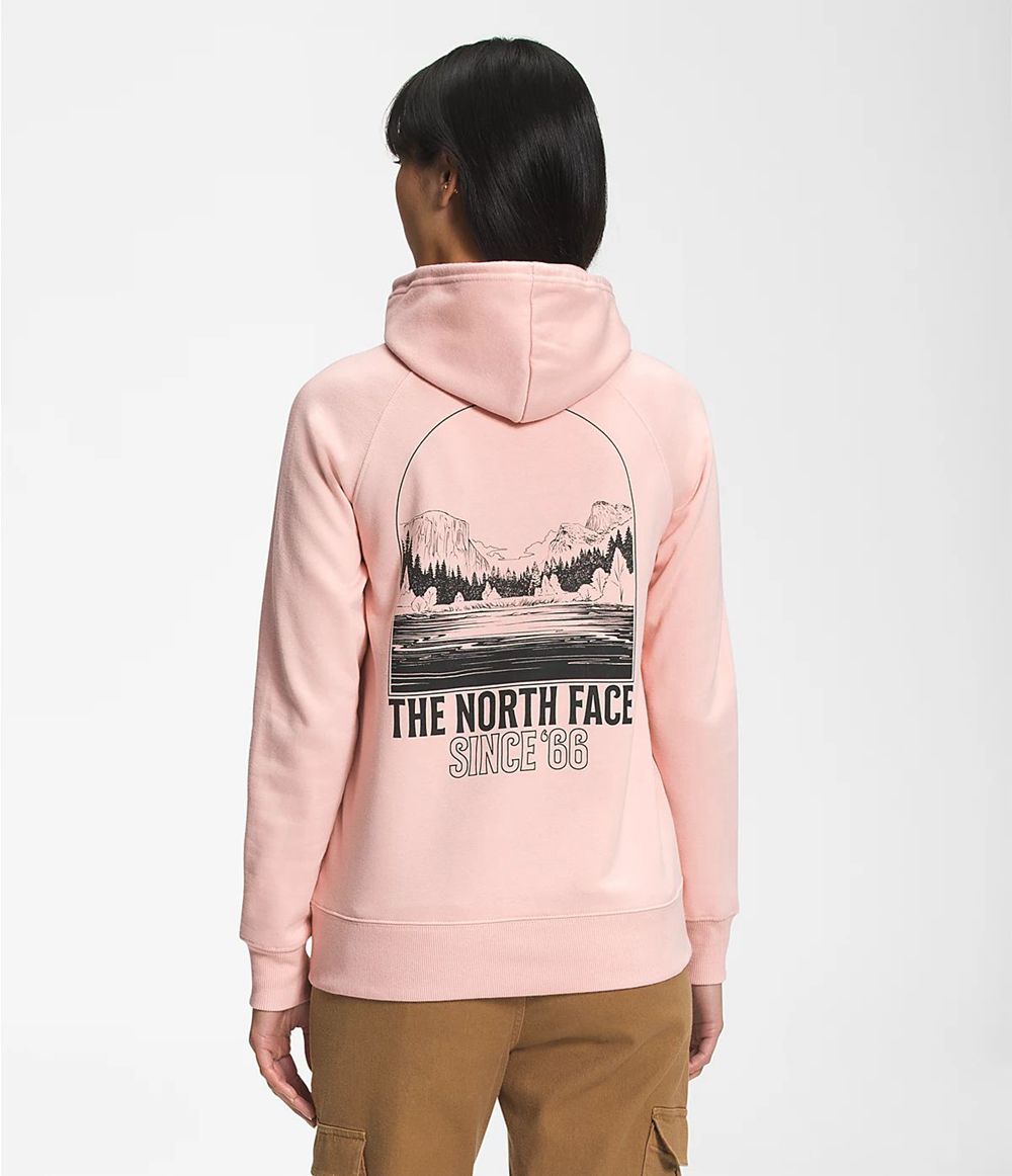 The North Face Mountain Peace Kapuzenpullover Damen - Rosa CH-218ULRY